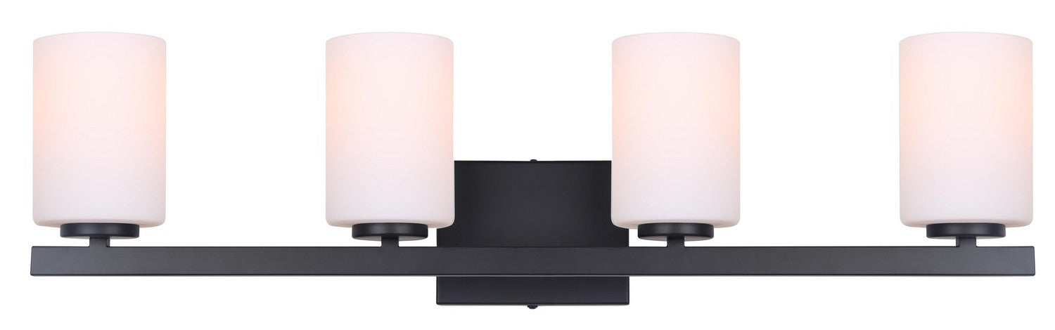 Canarm IVL1093A04BK Four Light Vanity, Matte Black