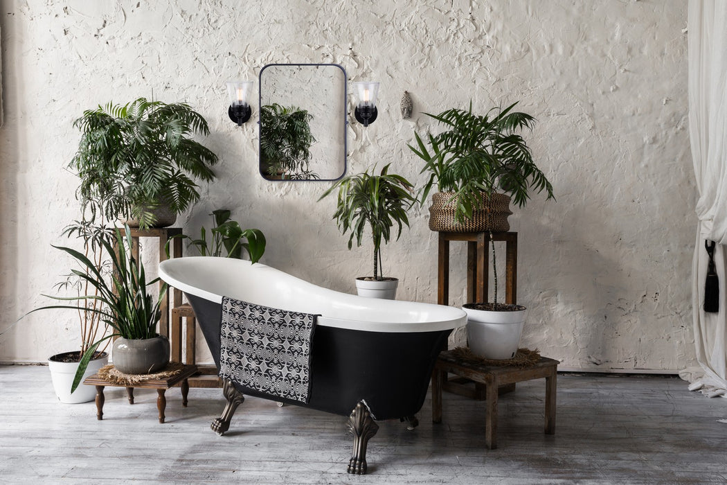 Canarm IVL1097A01BK One Light Vanity, Matte Black