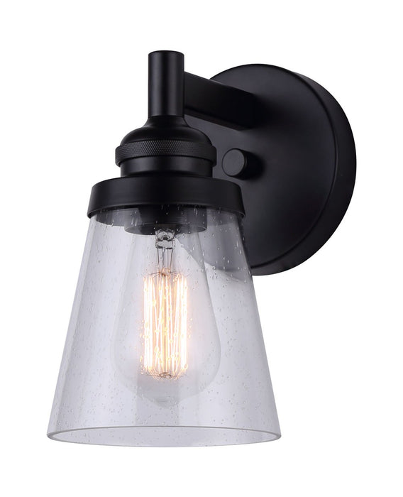 Canarm IVL1097A01BK One Light Vanity, Matte Black