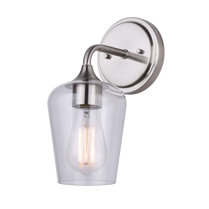 Canarm IVL1102A01BN One Light Vanity, Brushed Nickel
