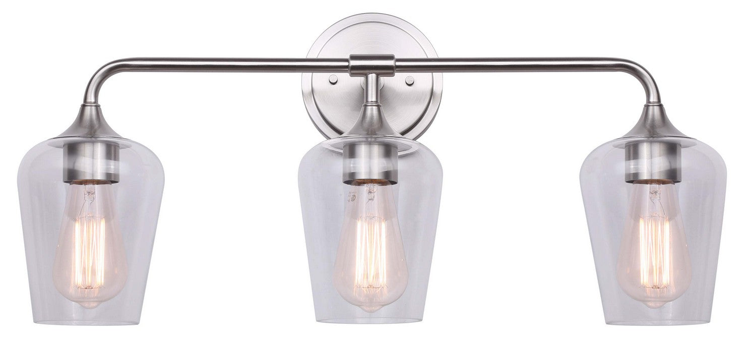 Canarm IVL1102A03BN Three Light Vanity, Brushed Nickel