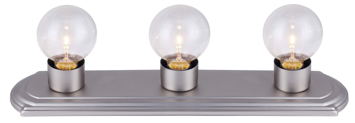 Canarm IVLBS1351 Three Light Vanity, Brushed Pewter