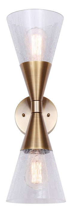 Canarm IWF1101A02GD Two Light Wall Sconce, Gold