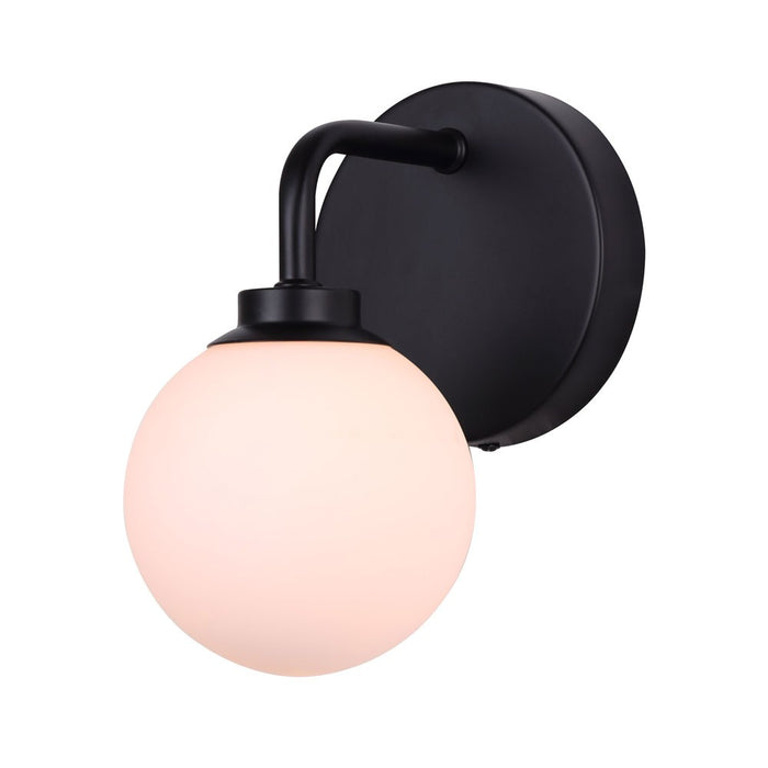 Canarm IWF1105A01BK9 One Light Wall Sconce, Matte Black
