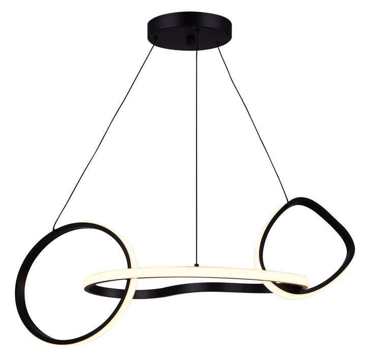 Canarm LCH234A32BK LED Chandelier, Matte Black