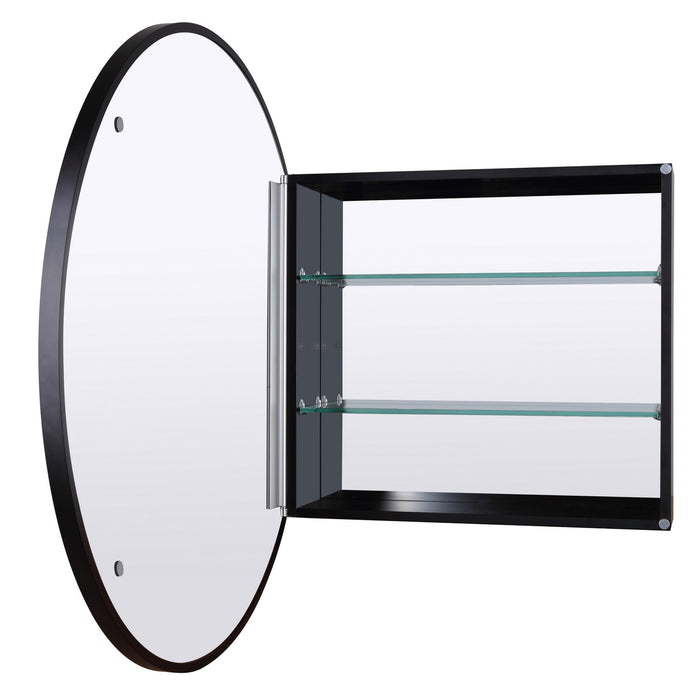 Canarm MCHDC1A2828MBK Medicine Cabinet, Matte Black
