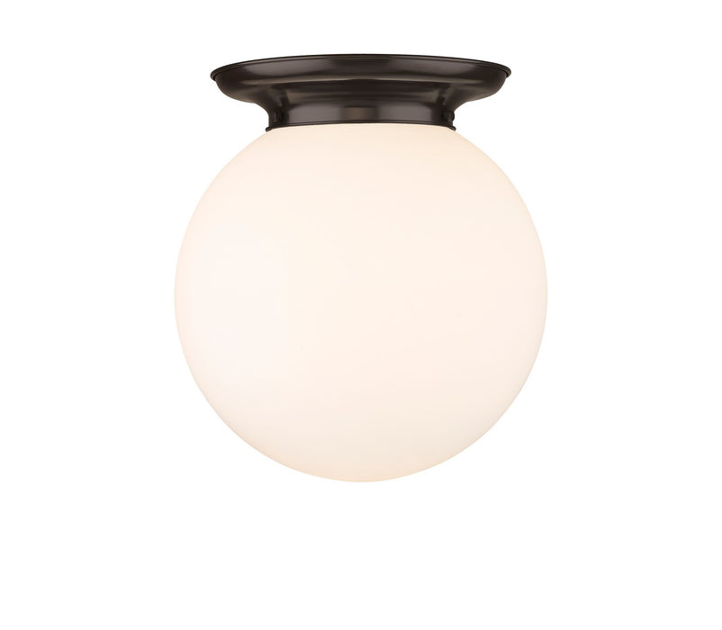 Innovations 221-1F-OB-G201-14 One Light Flush Mount, Oil Rubbed Bronze