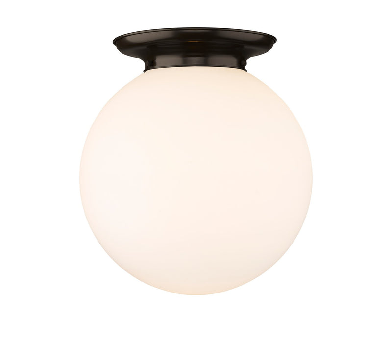 Innovations 221-1F-OB-G201-16 One Light Flush Mount, Oil Rubbed Bronze