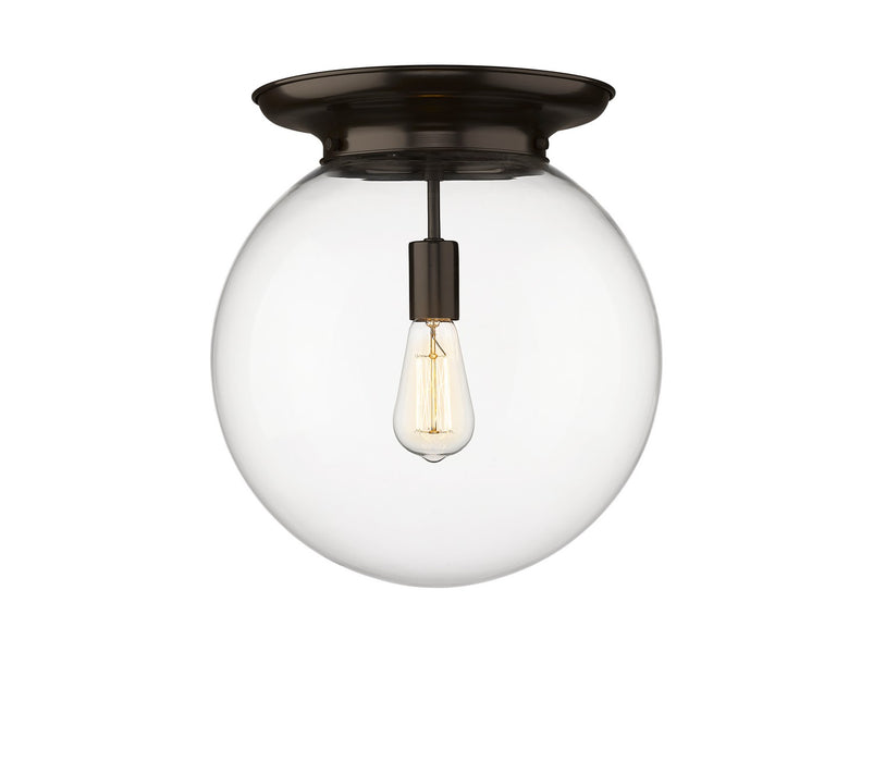 Innovations 221-1F-OB-G202-14 One Light Flush Mount, Oil Rubbed Bronze