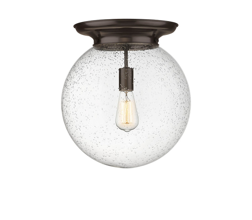 Innovations 221-1F-OB-G204-14 One Light Flush Mount, Oil Rubbed Bronze
