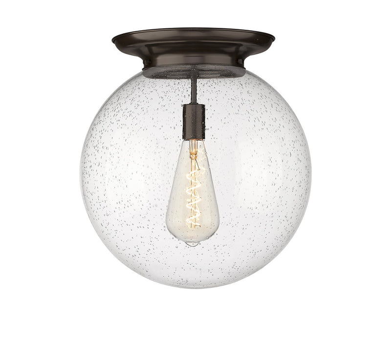Innovations 221-1F-OB-G204-16 One Light Flush Mount, Oil Rubbed Bronze