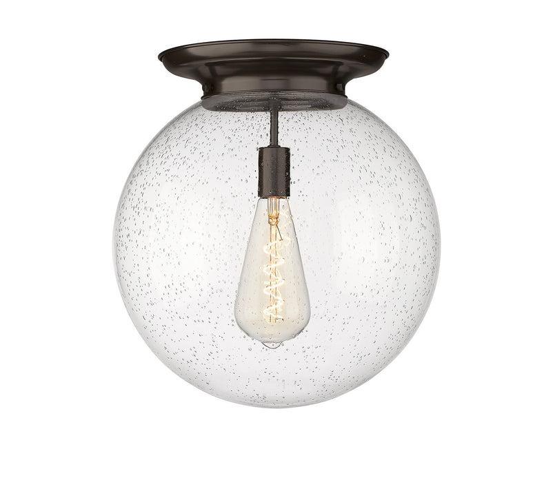 Innovations 221-1F-OB-G204-16 One Light Flush Mount, Oil Rubbed Bronze