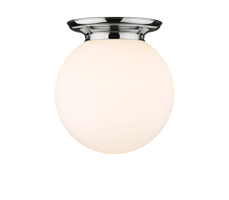 Innovations 221-1F-PC-G201-14 One Light Flush Mount, Polished Chrome
