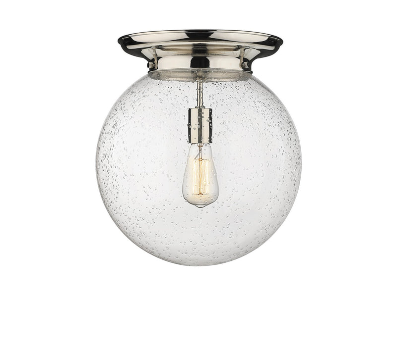 Innovations 221-1F-PN-G204-14 One Light Flush Mount, Polished Nickel