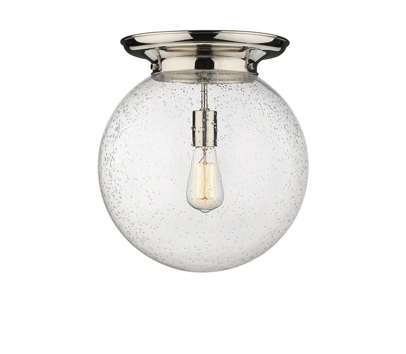 Innovations 221-1F-PN-G204-14 One Light Flush Mount, Polished Nickel