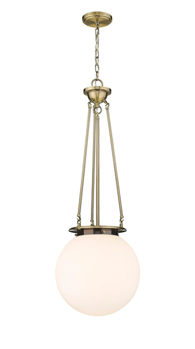 Innovations 221-1P-AB-G201-14 One Light Pendant, Antique Brass