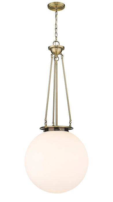 Innovations 221-1P-AB-G201-18 One Light Pendant, Antique Brass