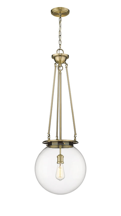 Innovations 221-1P-AB-G202-14 One Light Pendant, Antique Brass