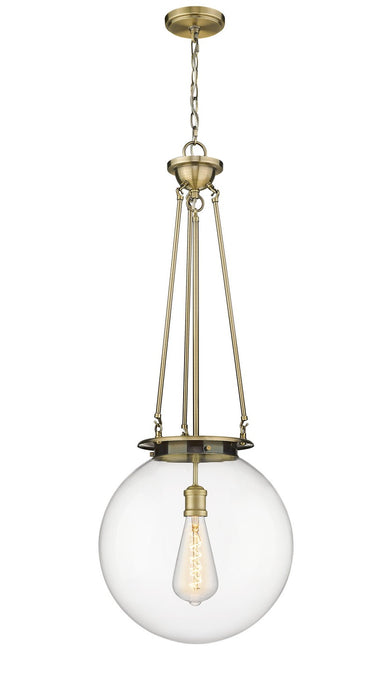 Innovations 221-1P-AB-G202-16 One Light Pendant, Antique Brass