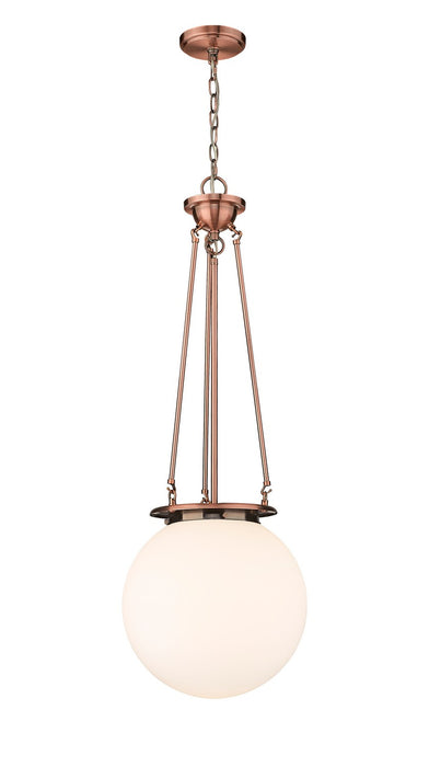 Innovations 221-1P-AC-G201-14 One Light Pendant, Antique Copper