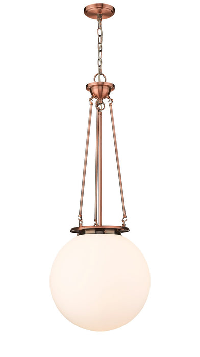Innovations 221-1P-AC-G201-16 One Light Pendant, Antique Copper
