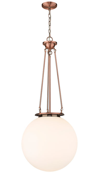 Innovations 221-1P-AC-G201-18 One Light Pendant, Antique Copper