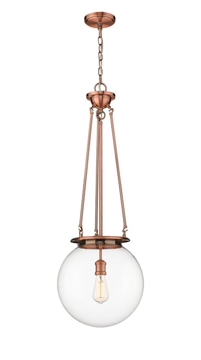 Innovations 221-1P-AC-G202-14 One Light Pendant, Antique Copper