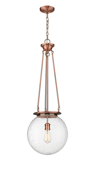 Innovations 221-1P-AC-G204-14 One Light Pendant, Antique Copper
