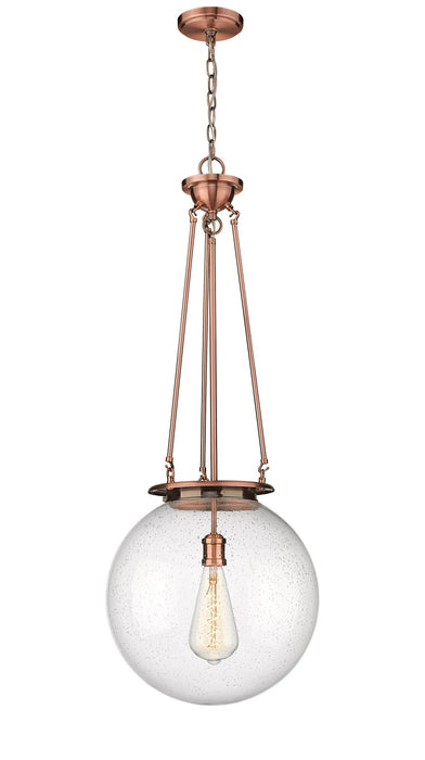 Innovations 221-1P-AC-G204-16 One Light Pendant, Antique Copper