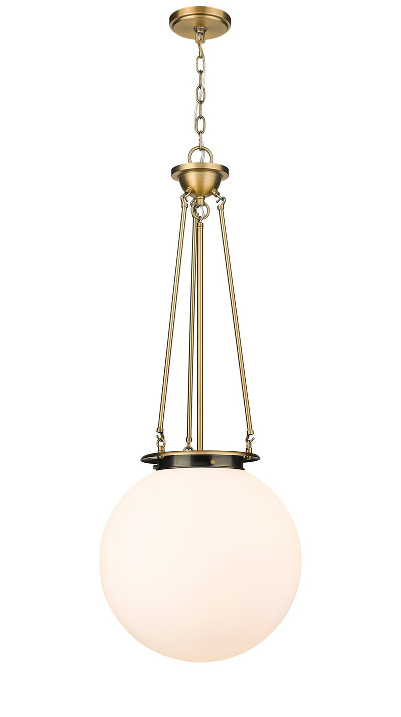 Innovations 221-1P-BB-G201-16 One Light Pendant, Brushed Brass