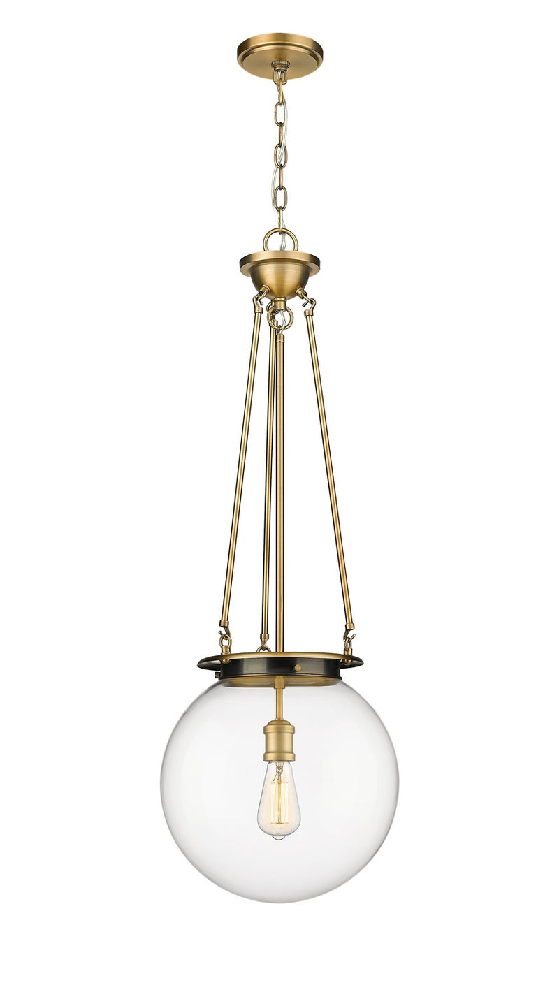 Innovations 221-1P-BB-G202-14 One Light Pendant, Brushed Brass