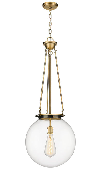 Innovations 221-1P-BB-G202-16 One Light Pendant, Brushed Brass
