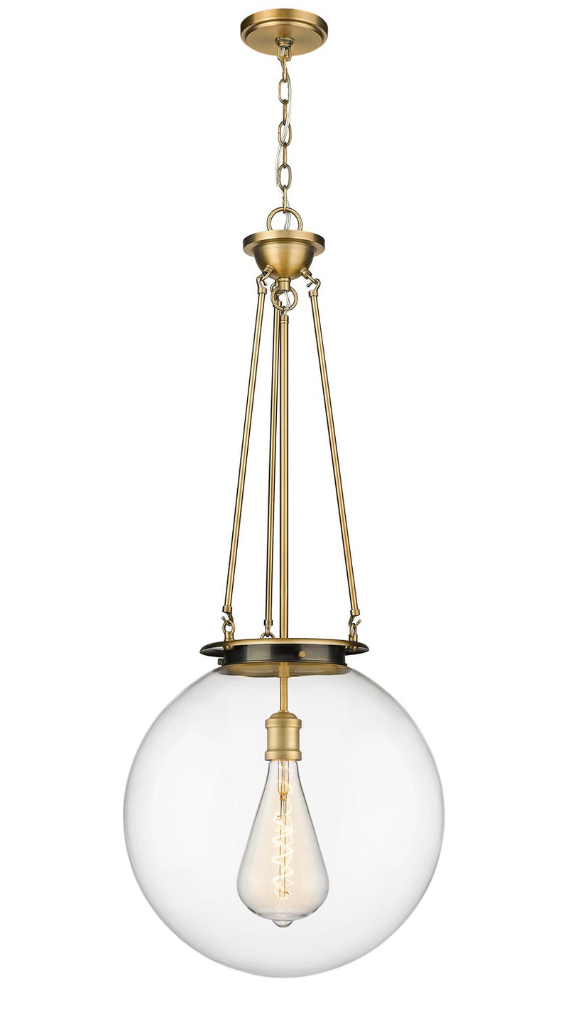 Innovations 221-1P-BB-G202-18 One Light Pendant, Brushed Brass