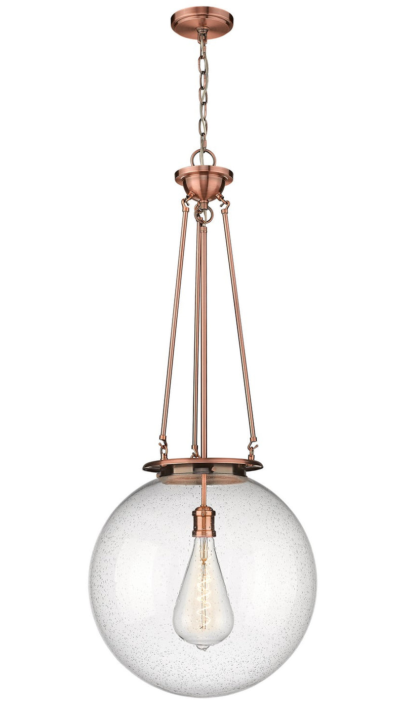 Innovations 221-1P-AC-G204-18 One Light Pendant, Antique Copper