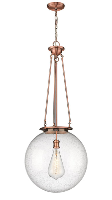 Innovations 221-1P-AC-G204-18 One Light Pendant, Antique Copper
