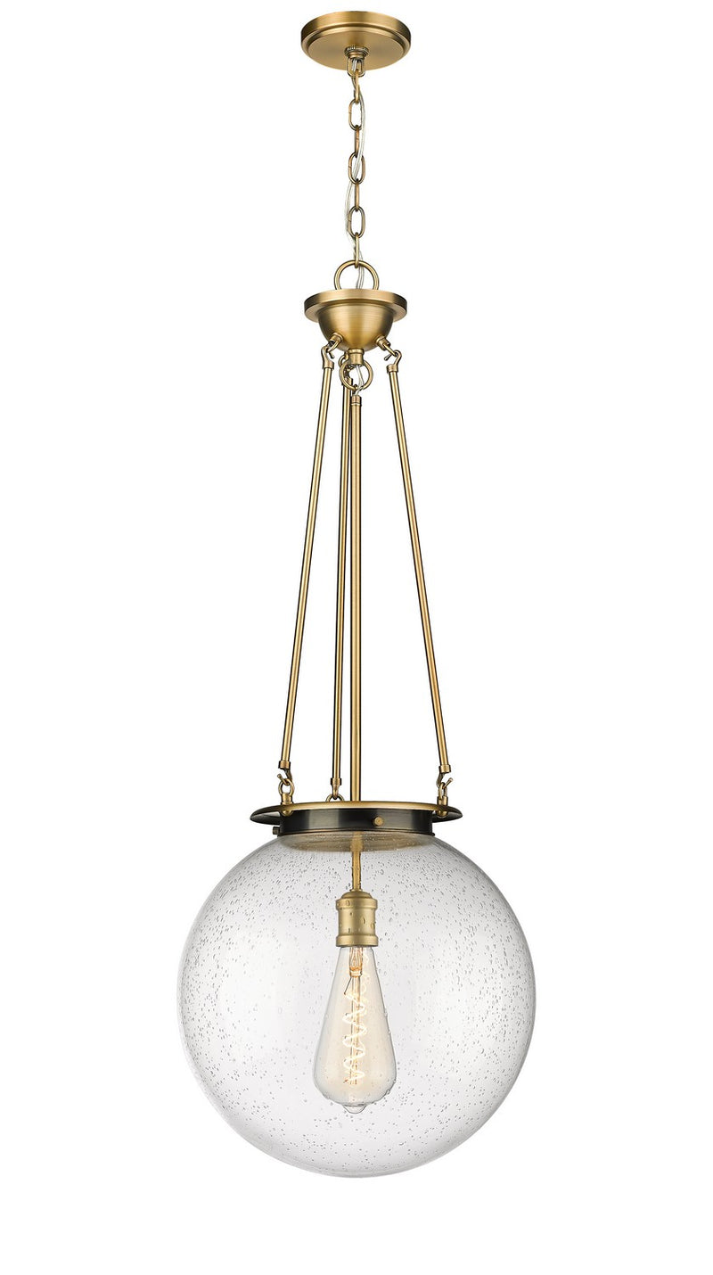 Innovations 221-1P-BB-G204-16 One Light Pendant, Brushed Brass