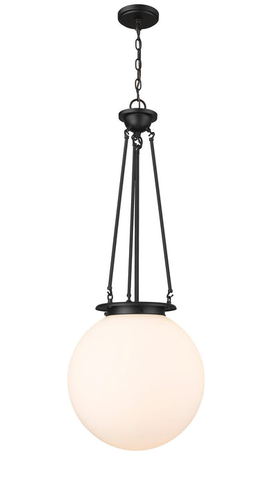Innovations 221-1P-BK-G201-16 One Light Pendant, Matte Black