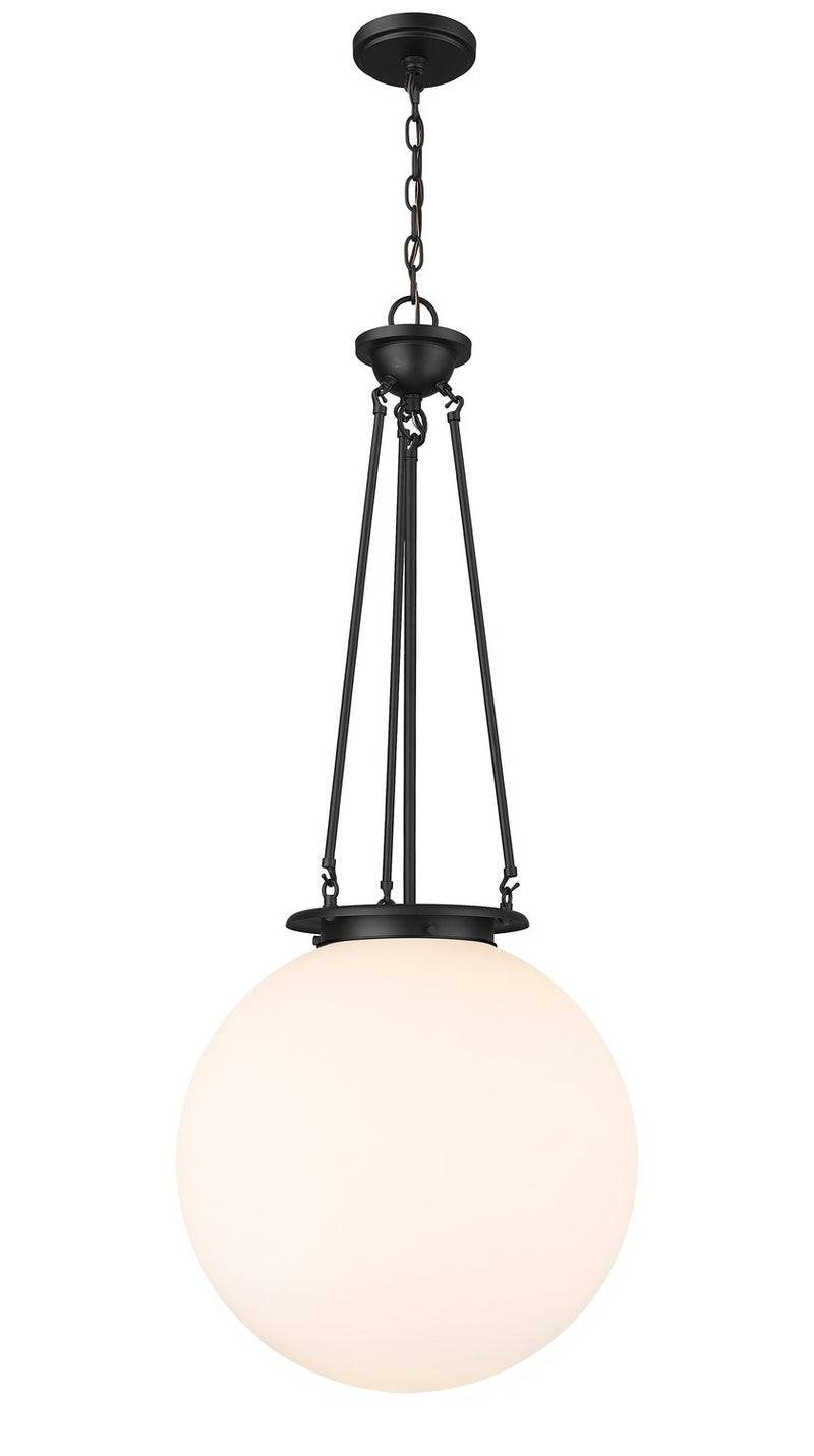 Innovations 221-1P-BK-G201-18 One Light Pendant, Matte Black