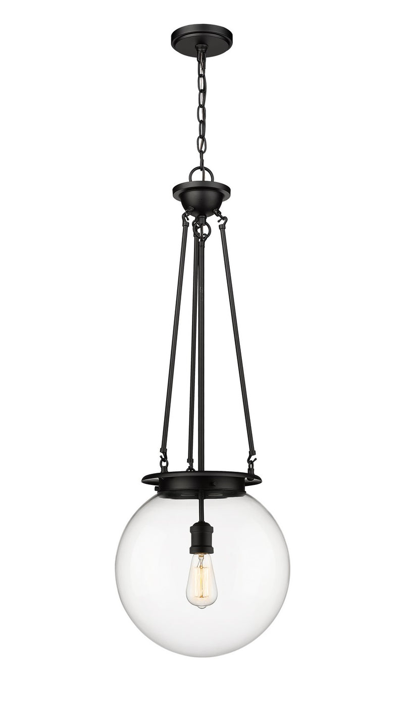 Innovations 221-1P-BK-G202-14 One Light Pendant, Matte Black