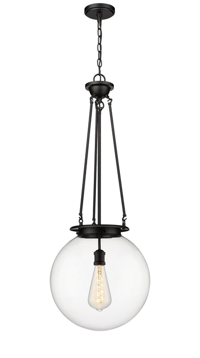 Innovations 221-1P-BK-G202-16 One Light Pendant, Matte Black