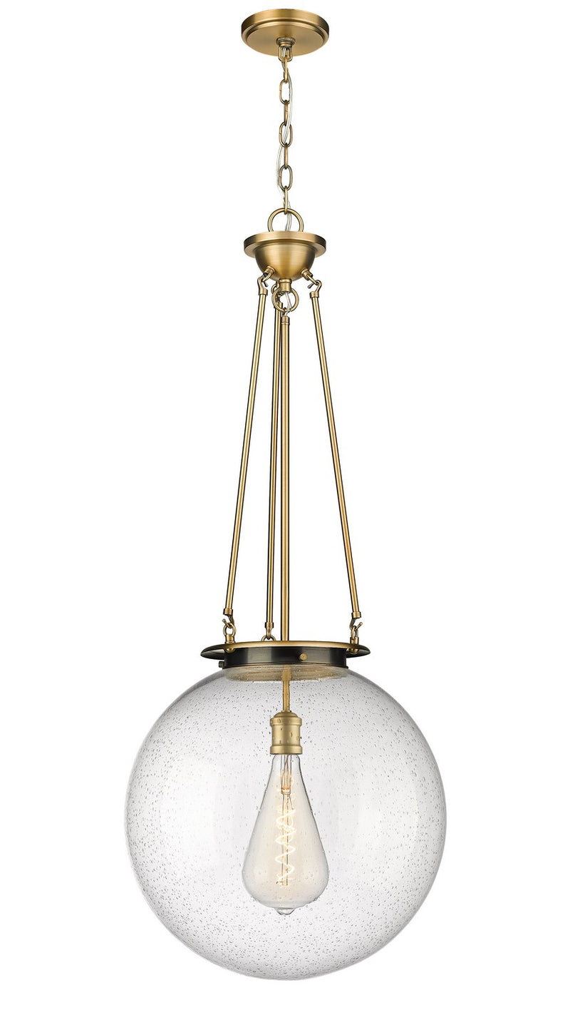 Innovations 221-1P-BB-G204-18 One Light Pendant, Brushed Brass