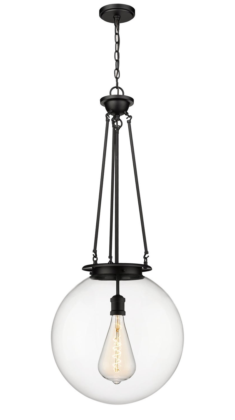 Innovations 221-1P-BK-G202-18 One Light Pendant, Matte Black