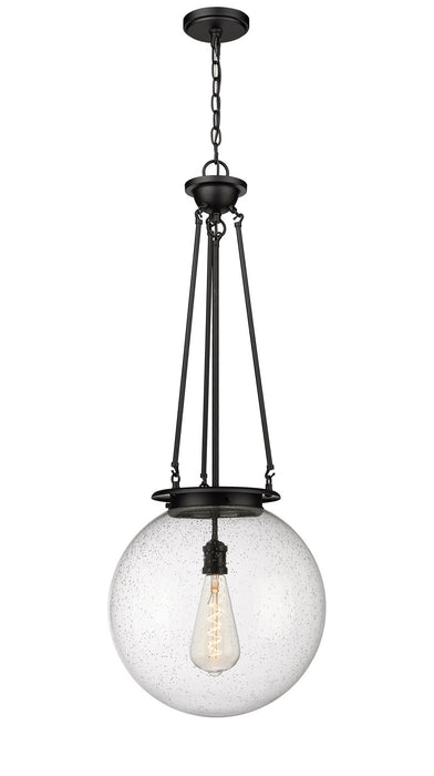 Innovations 221-1P-BK-G204-16 One Light Pendant, Matte Black