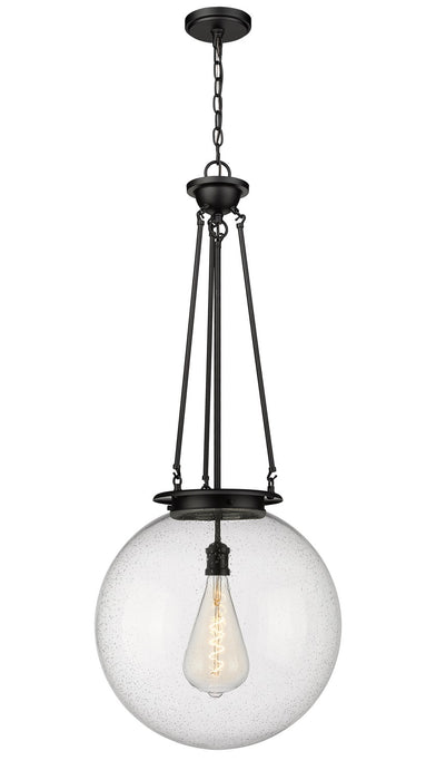 Innovations 221-1P-BK-G204-18 One Light Pendant, Matte Black