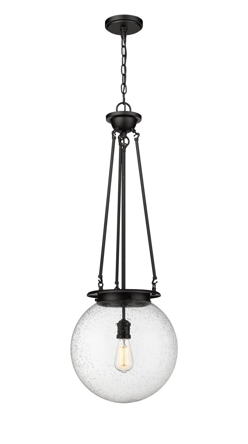 Innovations 221-1P-BK-G204-14 One Light Pendant, Matte Black