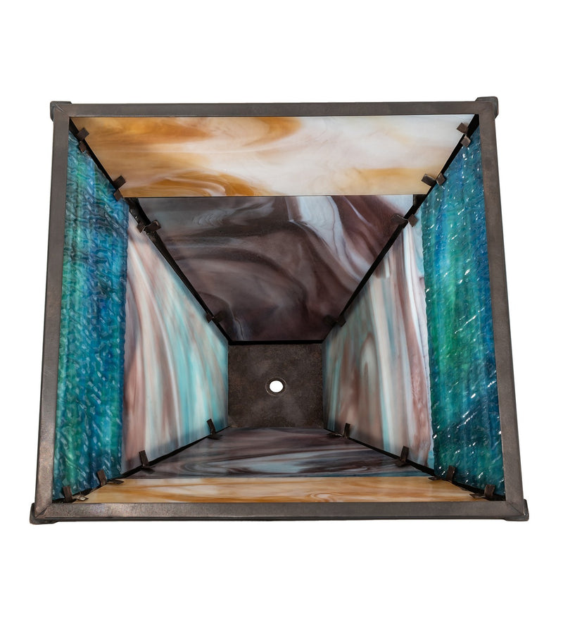 Meyda Tiffany 24009 Shade, Craftsman Brown On Brass