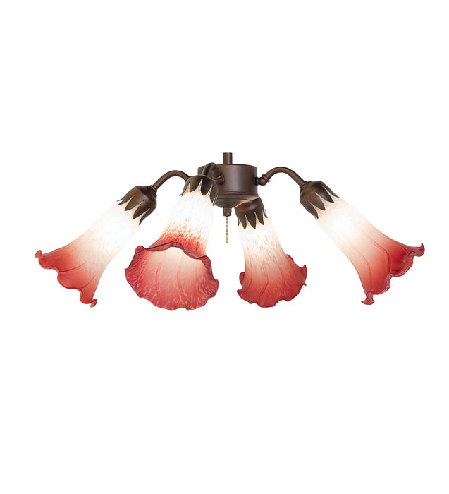 Meyda Tiffany 247651 Four Light Fan Light, Mahogany Bronze