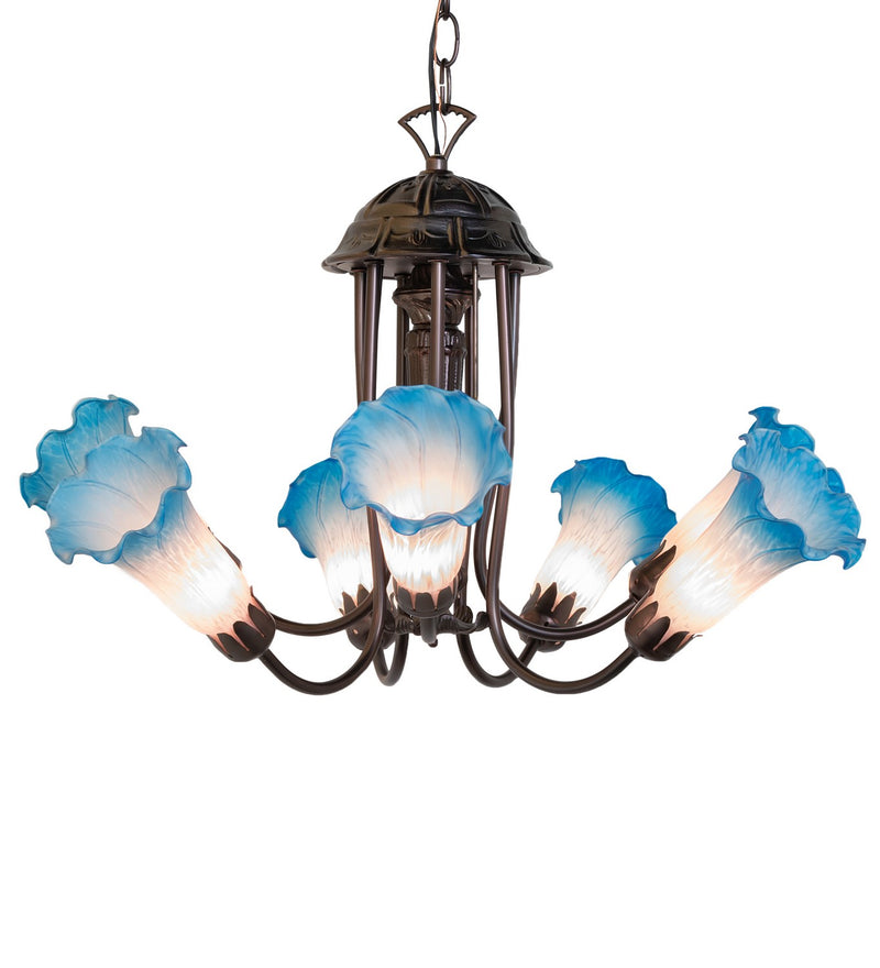 Meyda Tiffany 251584 Seven Light Chandelier, Mahogany Bronze