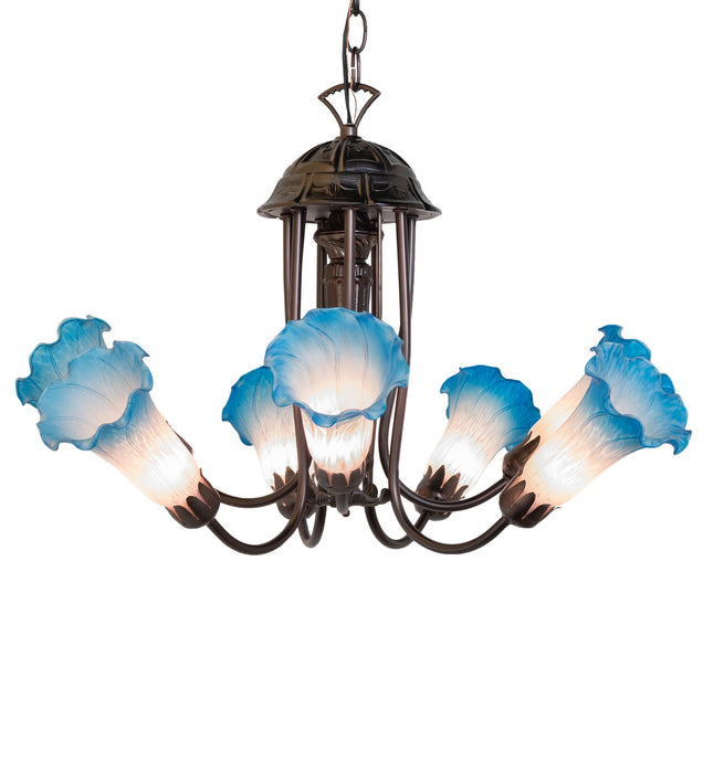 Meyda Tiffany 251584 Seven Light Chandelier, Mahogany Bronze