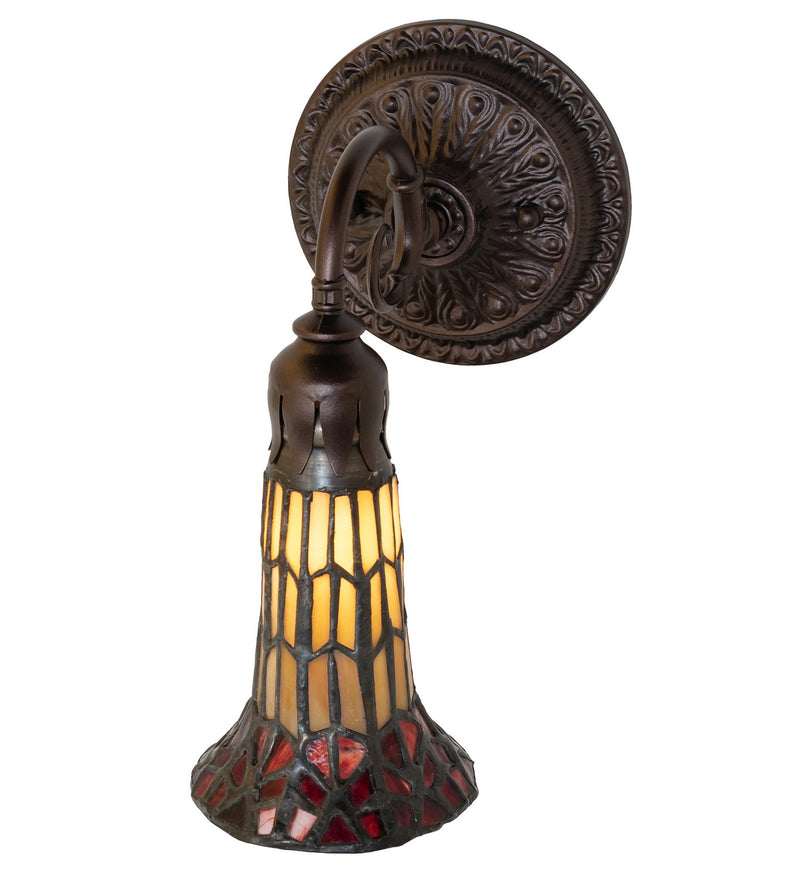 Meyda Tiffany 251865 One Light Wall Sconce, Mahogany Bronze